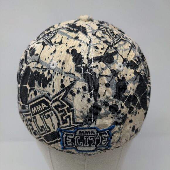 MMA Elite Fitted Hat S/M Embroidered Graphic Print Vented Holes 6 Panel - Picture 5 of 8